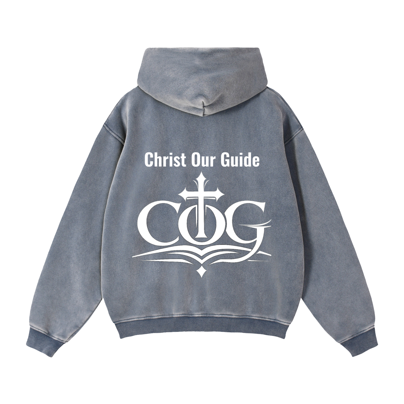 Zip-Through Boxy Fleece Hoodie